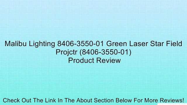 Malibu Lighting 8406-3550-01 Green Laser Star Field Projctr (8406-3550-01) Review
