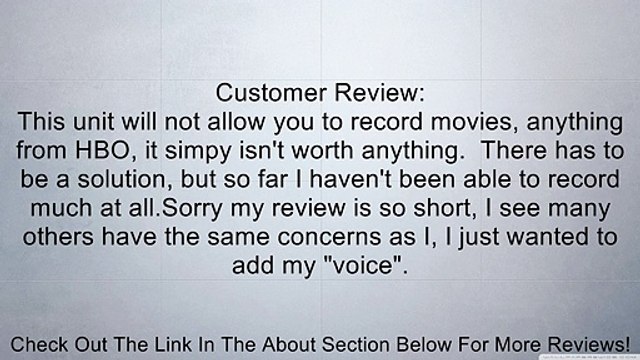 Sony RDR-GX355 Tunerless DVD Recorder Review