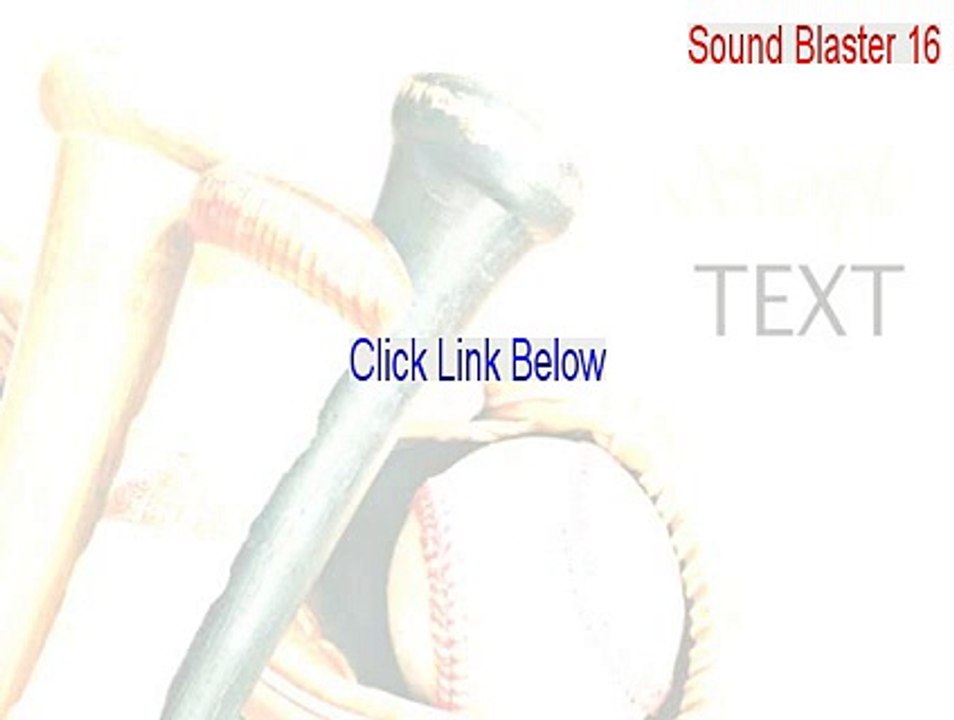 Sound Blaster 16/32/AWE32/AWE64 Keygen [Sound Blaster 16sound blaster 16]