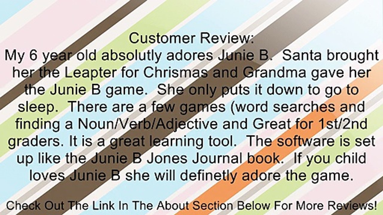 Junie B. Jones  Top-Secret Personal Beeswax  Journal (Leapster) Review