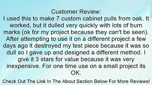 Uxcell a10081200ux0435 45-Degree Chamfer Router Bit, 1/2-Inch Shank 1-Inch Cut Length Review