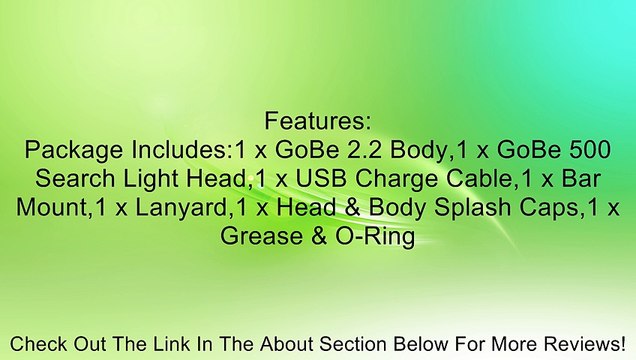 Light and Motion GoBe 500 Search- 856-0516 (500 Lumens) Underwater Dive Light Review