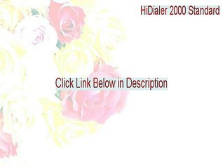 HiDialer 2000 Standard Crack [Instant Download 2015]