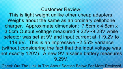 Hosa Cable ACD477 Universal AC Power Supply Review