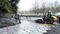 Inondations 2013: la grotte de Lourdes en cours de réaménagement