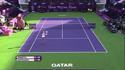 La Pennetta saluta Doha, Radwanska ai quarti