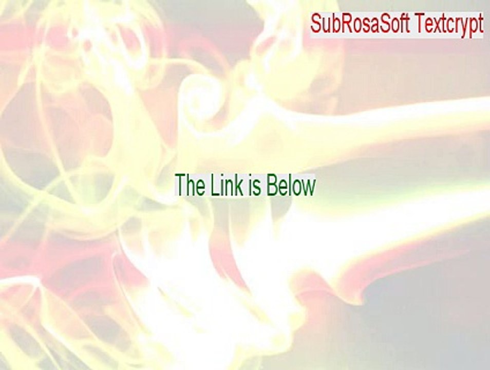 SubRosaSoft Textcrypt Serial - Instant Download