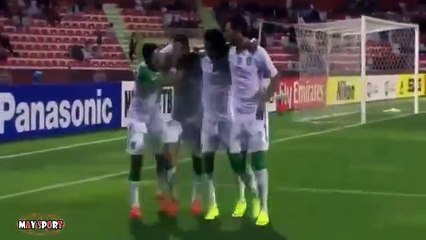 هدف كوميدي للأهلي السعودي في مرمي أهلي دبي