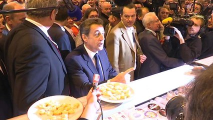 Nicolas Sarkozy et François Fillon au Salon de l'agriculture ce mercredi