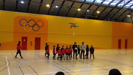 FINALE TOURNOI EN SALLE U10-U11-14 FÉVRIER 2015-Entrée des joueurs