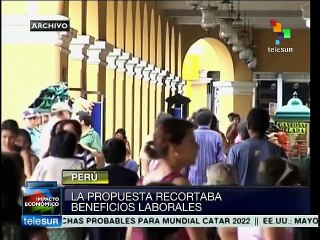 Gobierno de Perú podría impulsar una nueva ley laboral juvenil