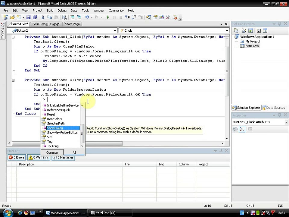 Folder & File Delete with Vb.Net