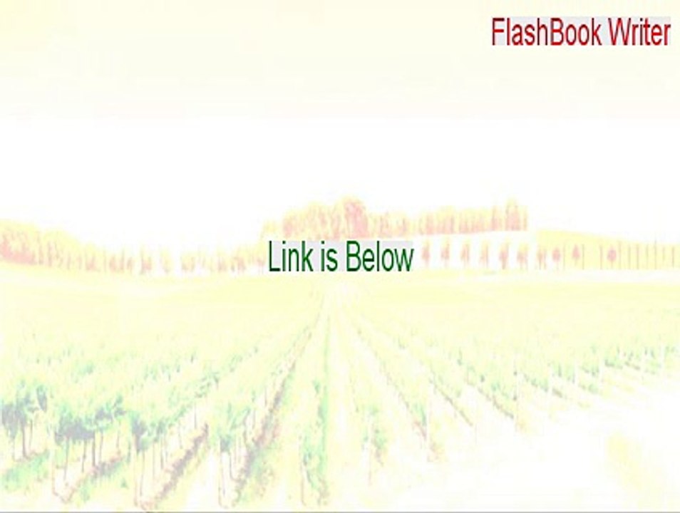 FlashBook Writer Serial [Instant Download 2015]