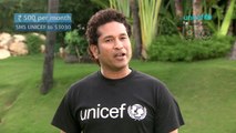 Sachin Tendulkar, UNICEF Goodwill Ambassador asks to donate for children in India
