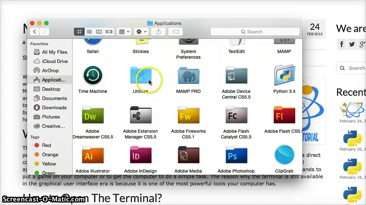 Mac OS X Terminal Commands