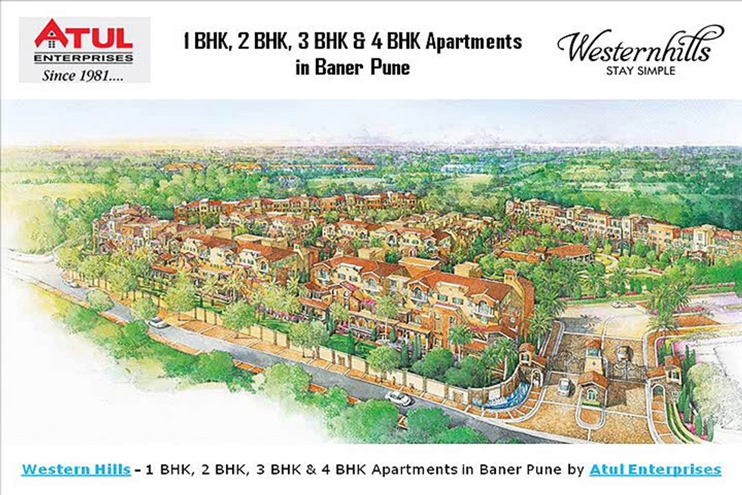 Luxuriate in Villas and Townhouses in Baner Pune at Westernhills by Atul Enterprises Pune!