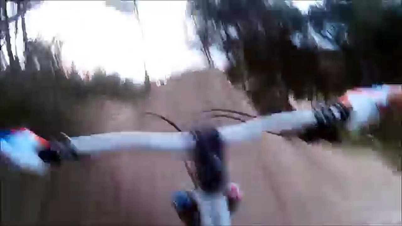downhill run track 2 at local track