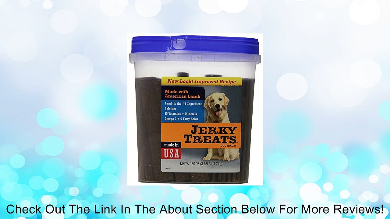 Jerky Treats Tender Strips Dog Snacks Lamb 60 oz. (3.75 lbs) Review