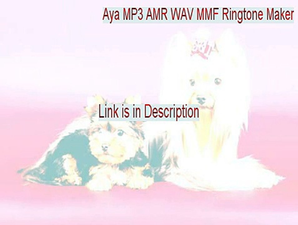 Aya MP3 AMR WAV MMF Ringtone Maker Key Gen [Aya MP3 AMR WAV MMF Ringtone Makeraya mp3 amr wav mmf mobile ringtone maker]