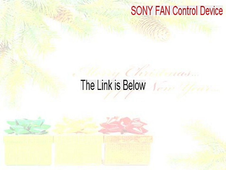 SONY FAN Control Device Cracked [Free Download]