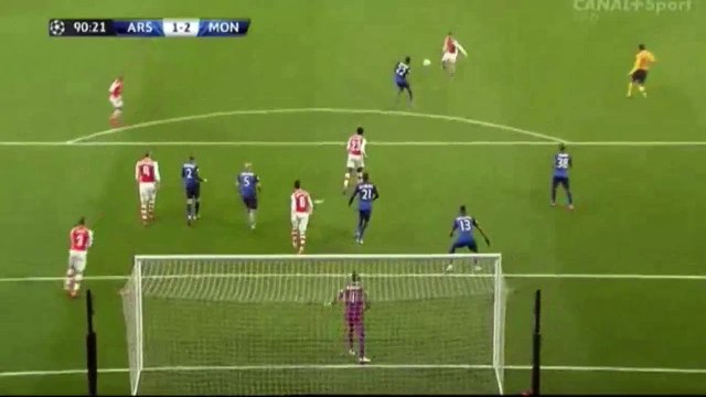 Oxlade-Chamberlain Amazing Goal | Arsenal 1-2 Monaco