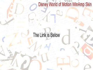 Disney World of Motion WinAmp Skin Download - Instant Download (2015)
