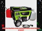 Smarter Tools ST-GP7500DEB Propane/Gasoline Generator with Electric Start and Battery 7500-watt