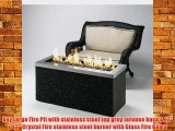 Outdoor Great Room Key Largo Fire Pit with Stainless Steel Top and Grey Base Multibox Kit