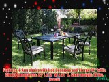 CBM Outdoor Cast Aluminum Patio Furniture 7 Piece Dining Set A