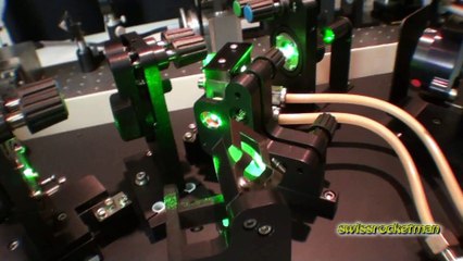 Titane Saphire CW laser adjustement