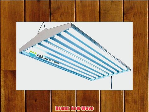 4 ft. - 8 Lamp - F54T5-HO - Fluorescent Grow Light Fixture - With 95 Reflective European Aluminum