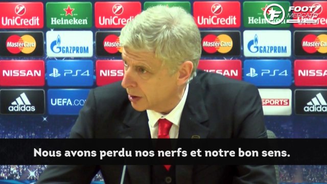 La frustration d’Arsène Wenger après la défaite