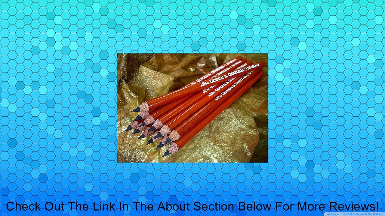 The Original Charcoal Pencil by General Pencil- Box of 12 Extra Soft 6B Review