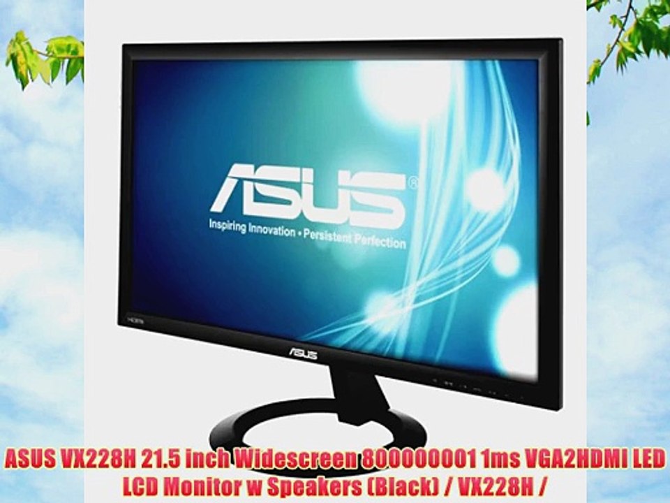 ASUS VX228H 21.5 inch Widescreen 800000001 1ms VGA2HDMI LED LCD Monitor w Speakers (Black)