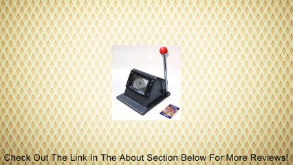 Heavy-Duty Die Cutter 2-1/8" x 3-3/8" Credit Card Size Review