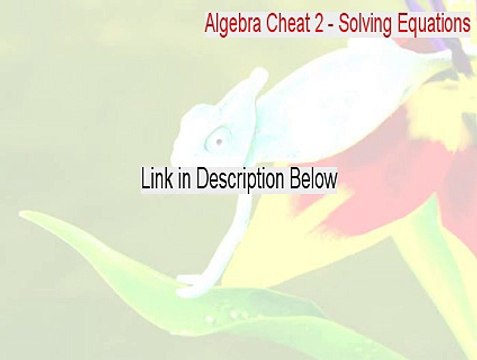 Algebra Cheat 2 - Solving Equations Key Gen [Instant Download]