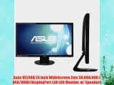 Asus VE248Q 24 inch WideScreen 2ms 50000000:1 VGA/HDMI/DisplayPort LED LCD Monitor w/ Speakers