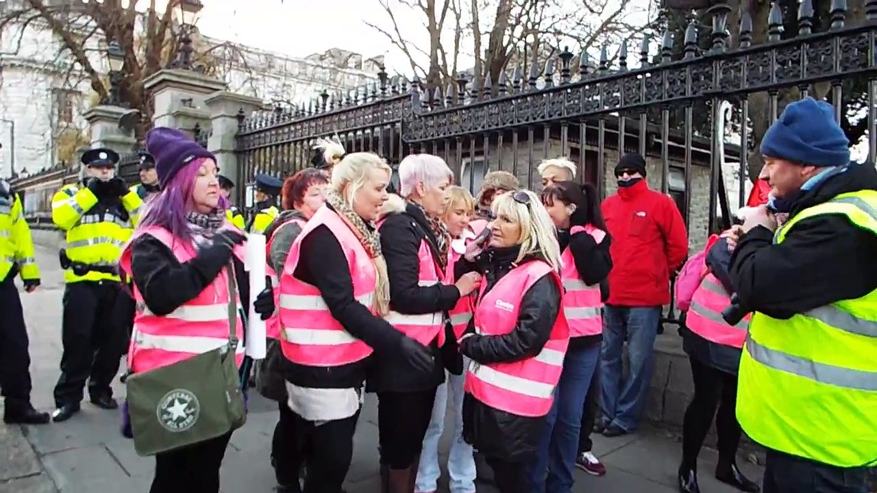 The pink ladies at the Dail