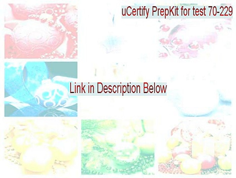 uCertify PrepKit for test 70-229 Full (Instant Download 2015)