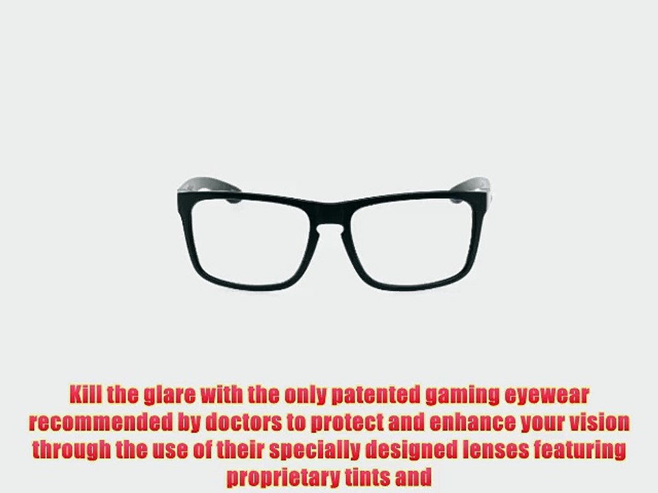 Gunnar Optiks INT-00103 Intercept Full Rim Advanced Video Gaming Glasses with Crystalline Lens