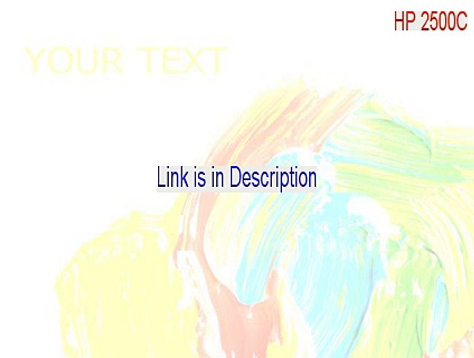HP 2500C Full Download (hp 2500cm)