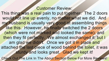 Zenna Home 9107W, Cottage Collection Spacesaver, White Review