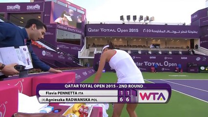 Doha - Radwanska écrase Pennetta