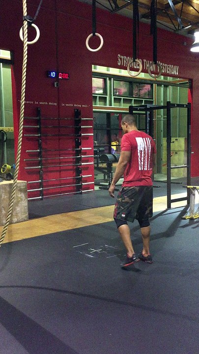 Hatch 9 Burpees on a 9' Target