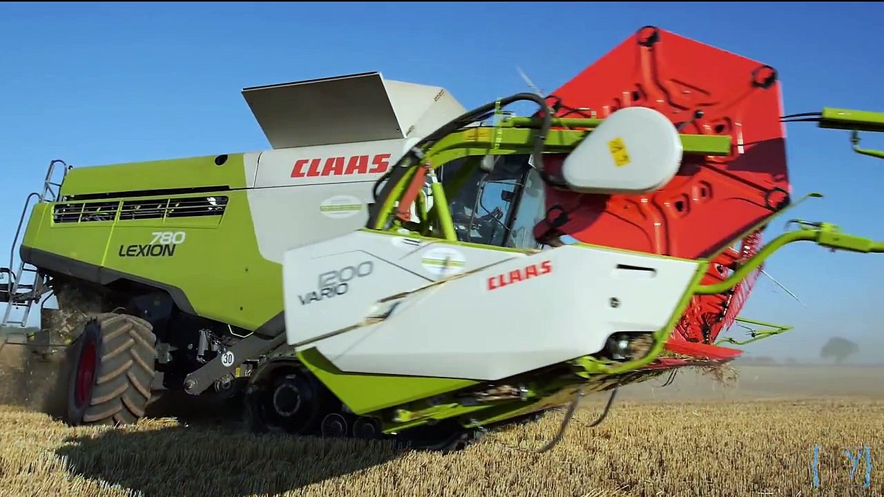 Harvest 2014 - big farming in Germany 4x Lexion 780, 10 JD tractors, 3 Horsch seeders