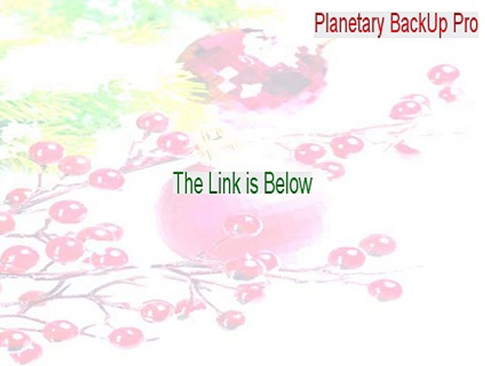 Planetary BackUp Pro Cracked (Planetary BackUp Pro 2015)