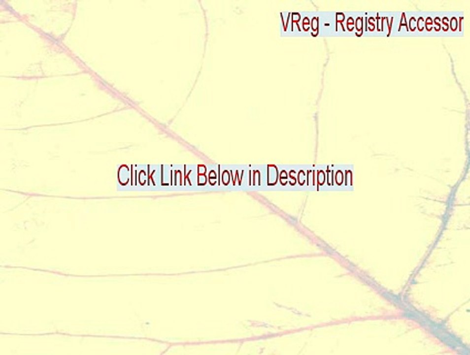 VReg - Registry Accessor Download [Instant Download 2015]