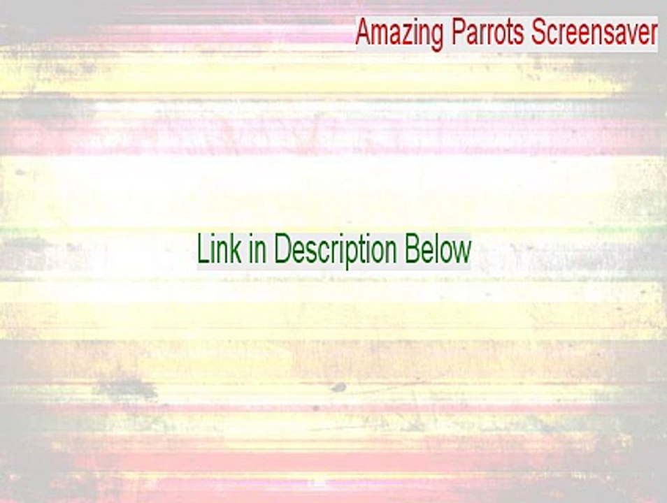 Amazing Parrots Screensaver Serial [Download Now]