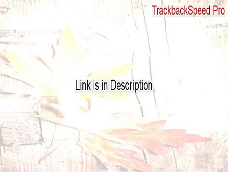 TrackbackSpeed Pro Serial [Free Download 2015]