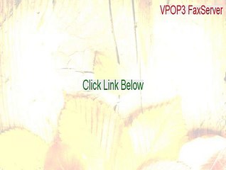 VPOP3 FaxServer Crack [Legit Download]